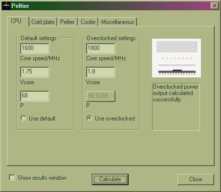 CPU parameter entry