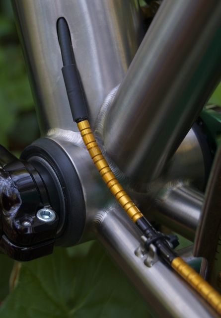 Close-up of bottom bracket