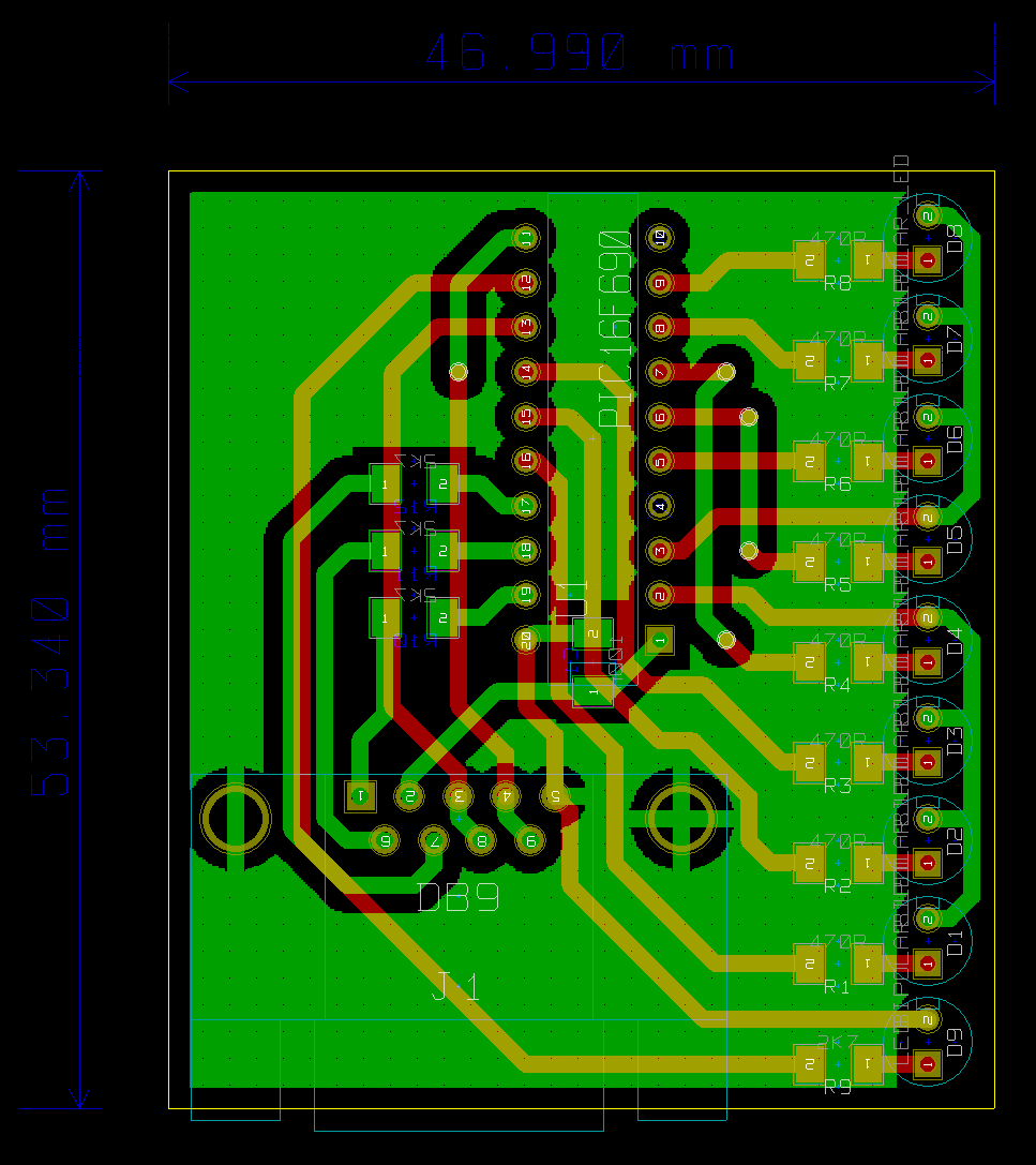 Daughterboard PCB layout