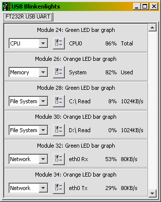 Screenshot of software