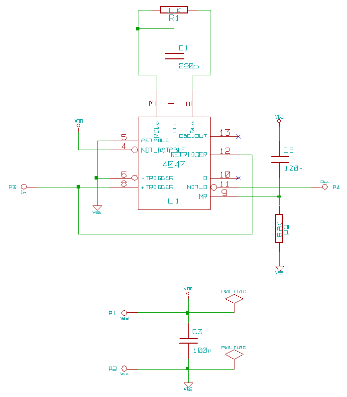 Monostable schematic